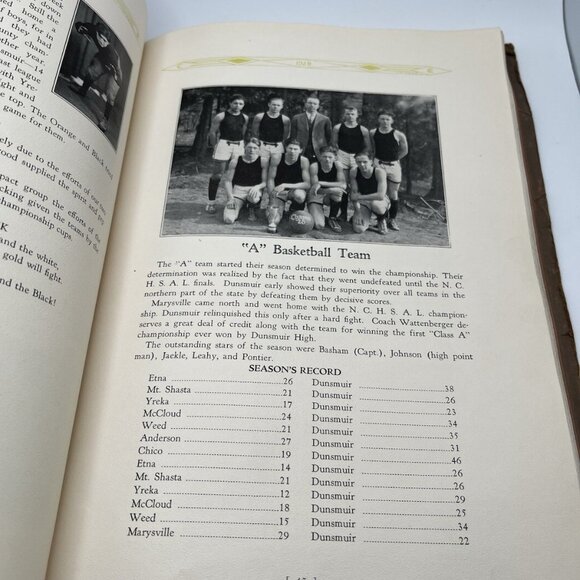 1928 Dunsmuir California CA Joint Union High School Crag Echoes Yearbook Antique - Picture 10 of 14